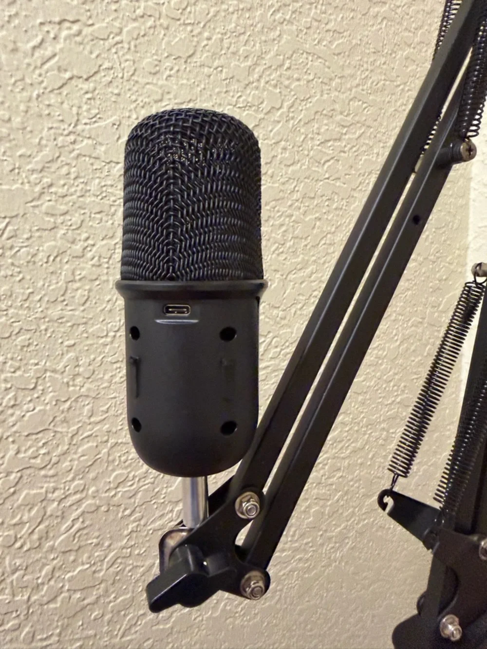 HyperX Microphone with an Amazon arm boom
